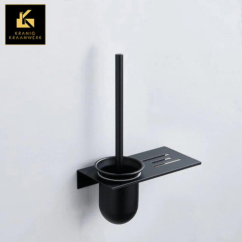 Inrichting | Design badkamer | Toiletborstel met houder en plankje