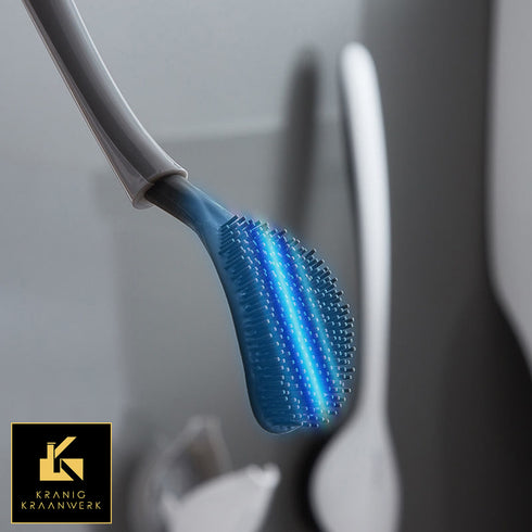 Inrichting | Design badkamer | Reukloze Toiletborstel van silicone | Hangend model