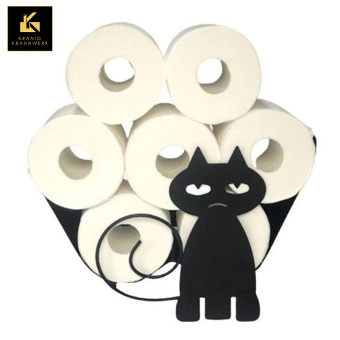 Diertjes | Grappig Katje | Toiletrolhouder met grappige diertjes | Verzopen Katje