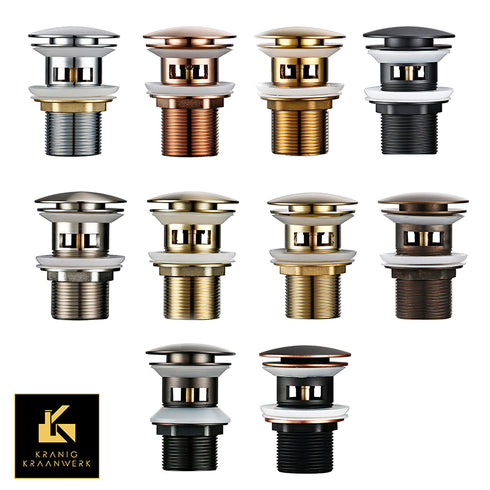 Sifon - Installatiebenodigdheden | Rond gevormde afvoerplugs | Kort model | Luxe afwerking