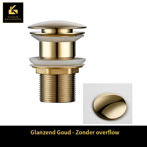 Sifon - Installatiebenodigdheden | Rond gevormde afvoerplugs | Kort model | Luxe afwerking