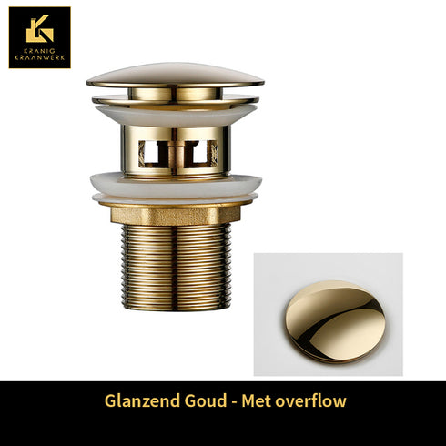 Sifon - Installatiebenodigdheden | Rond gevormde afvoerplugs | Kort model | Luxe afwerking