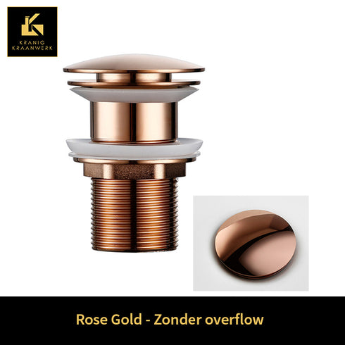Sifon - Installatiebenodigdheden | Rond gevormde afvoerplugs | Kort model | Luxe afwerking
