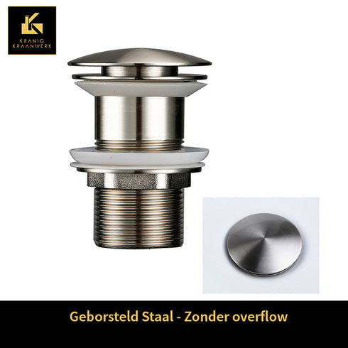 Sifon - Installatiebenodigdheden | Rond gevormde afvoerplugs | Kort model | Luxe afwerking