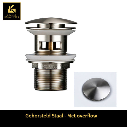 Sifon - Installatiebenodigdheden | Rond gevormde afvoerplugs | Kort model | Luxe afwerking