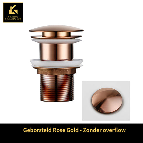 Sifon - Installatiebenodigdheden | Rond gevormde afvoerplugs | Kort model | Luxe afwerking