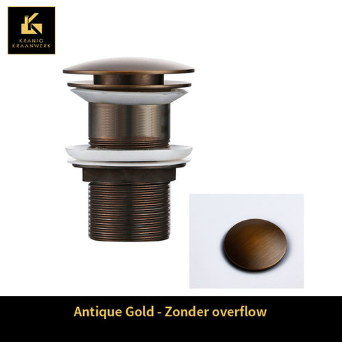 Sifon - Installatiebenodigdheden | Rond gevormde afvoerplugs | Kort model | Luxe afwerking