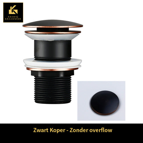 Sifon - Installatiebenodigdheden | Rond gevormde afvoerplugs | Kort model | Luxe afwerking