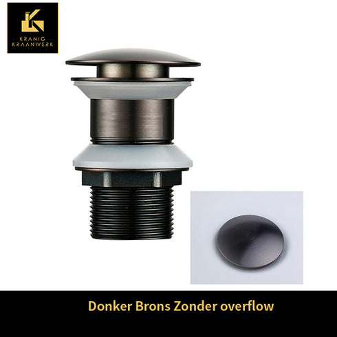 Sifon - Installatiebenodigdheden | Rond gevormde afvoerplugs | Kort model | Luxe afwerking