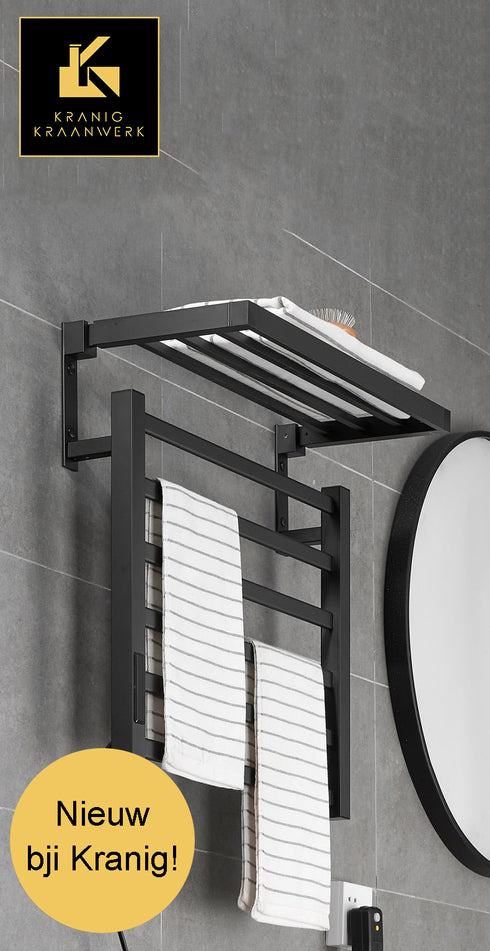 Radiator Elektronisch Verwarmd handdoeken rek | Timer | Badkamer | Design | Leonesse