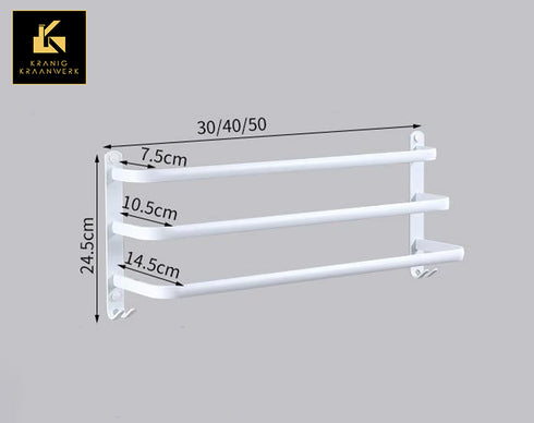 Groot handdoeken rek | Lekker praktisch | Ruim en groot | Wit