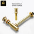 Installatiebenodigdheden | Luxe Sifon met matchende afvoerplug | Glanzend Goud