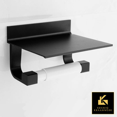 Inrichting | Design badkamer | Toiletrolhouder met telefoon vlak | Waar het hoort