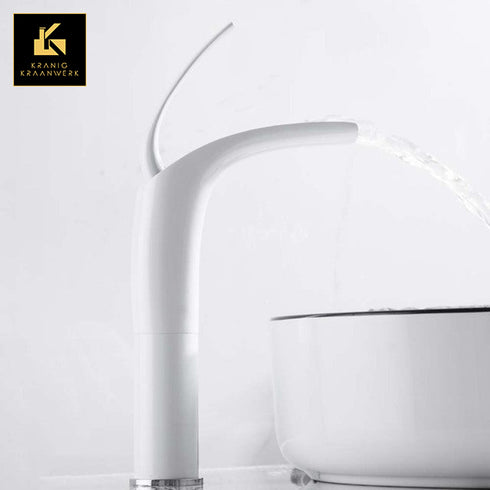 Design Mengkraan | Wastafel en fonteinkraan | Veralien in Wit | Minimalisme