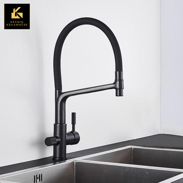 Keuken Mengkraan Met Aansluiting Voor Waterfilter - Special Black 102 Bl Br Keuken Mengkraan Met Aansluiting Voor Waterfilter - Special Black 102 Bl Br